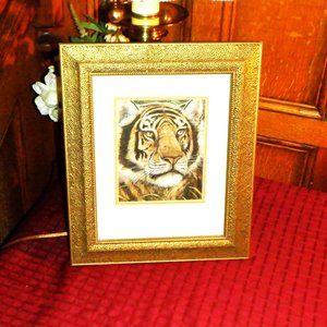 Amazing Professionally Framed ~~~ TIGER ~~~